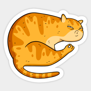 Belissimo red cat Sticker